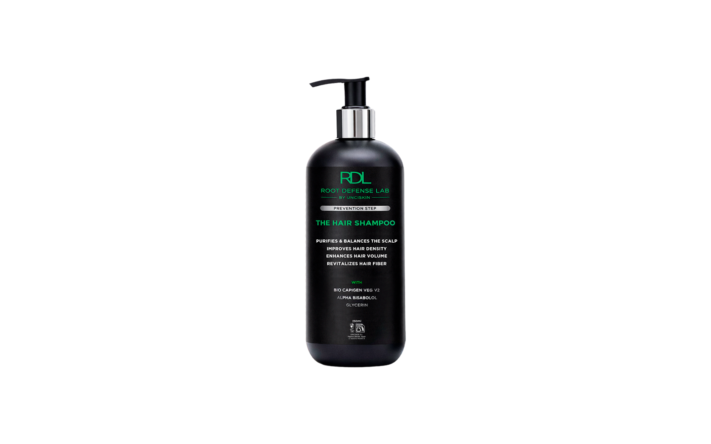 Línea anticaída del pelo de UNICSKIN