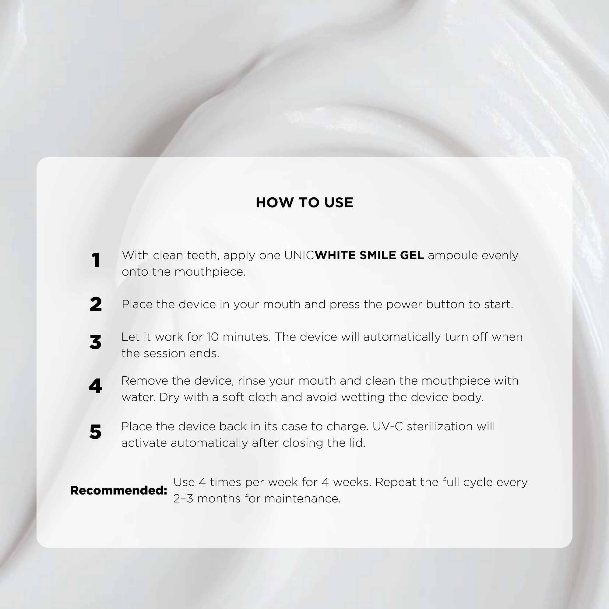UNICWHITE SMILE GEL