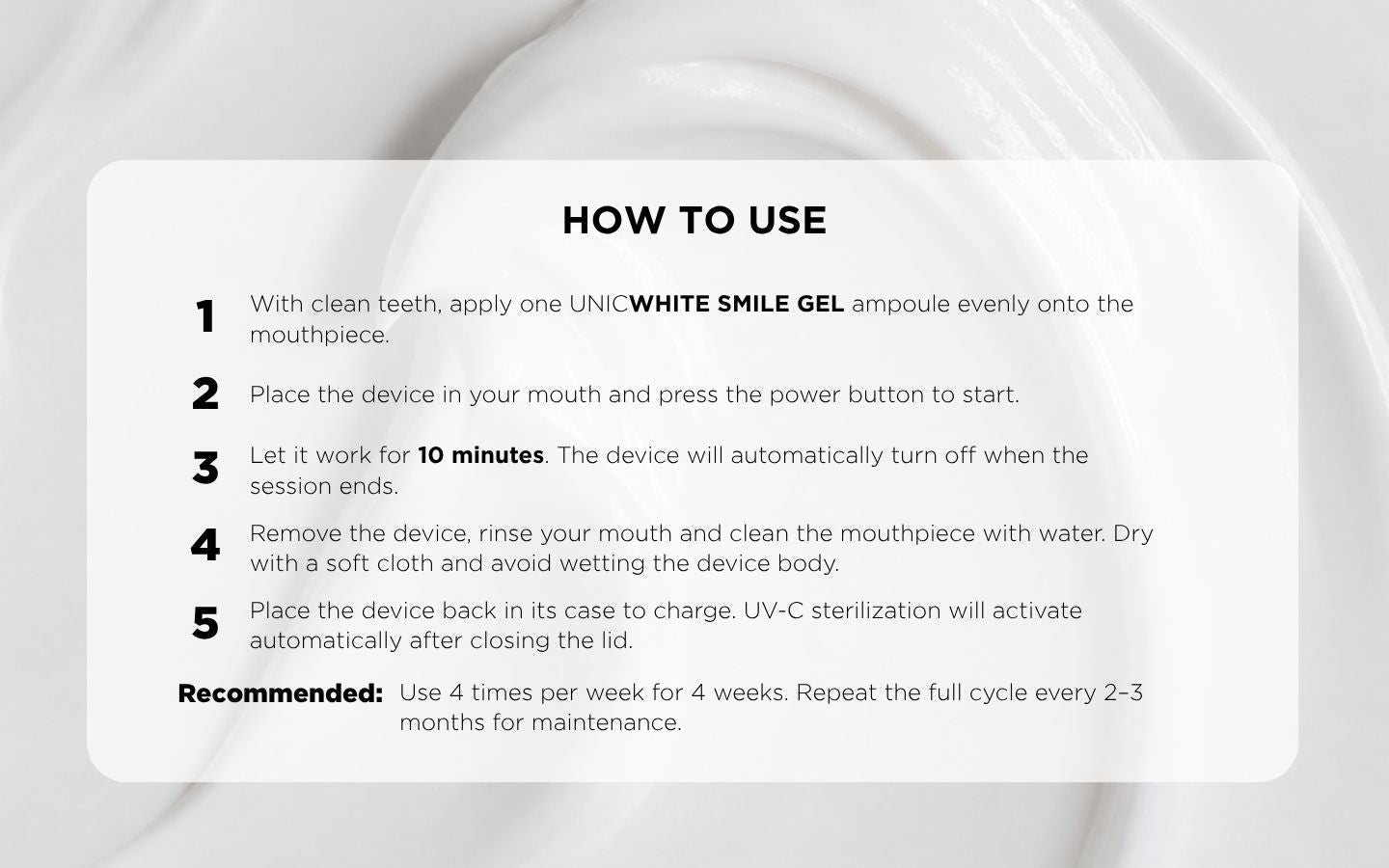 UNICWHITE SMILE GEL