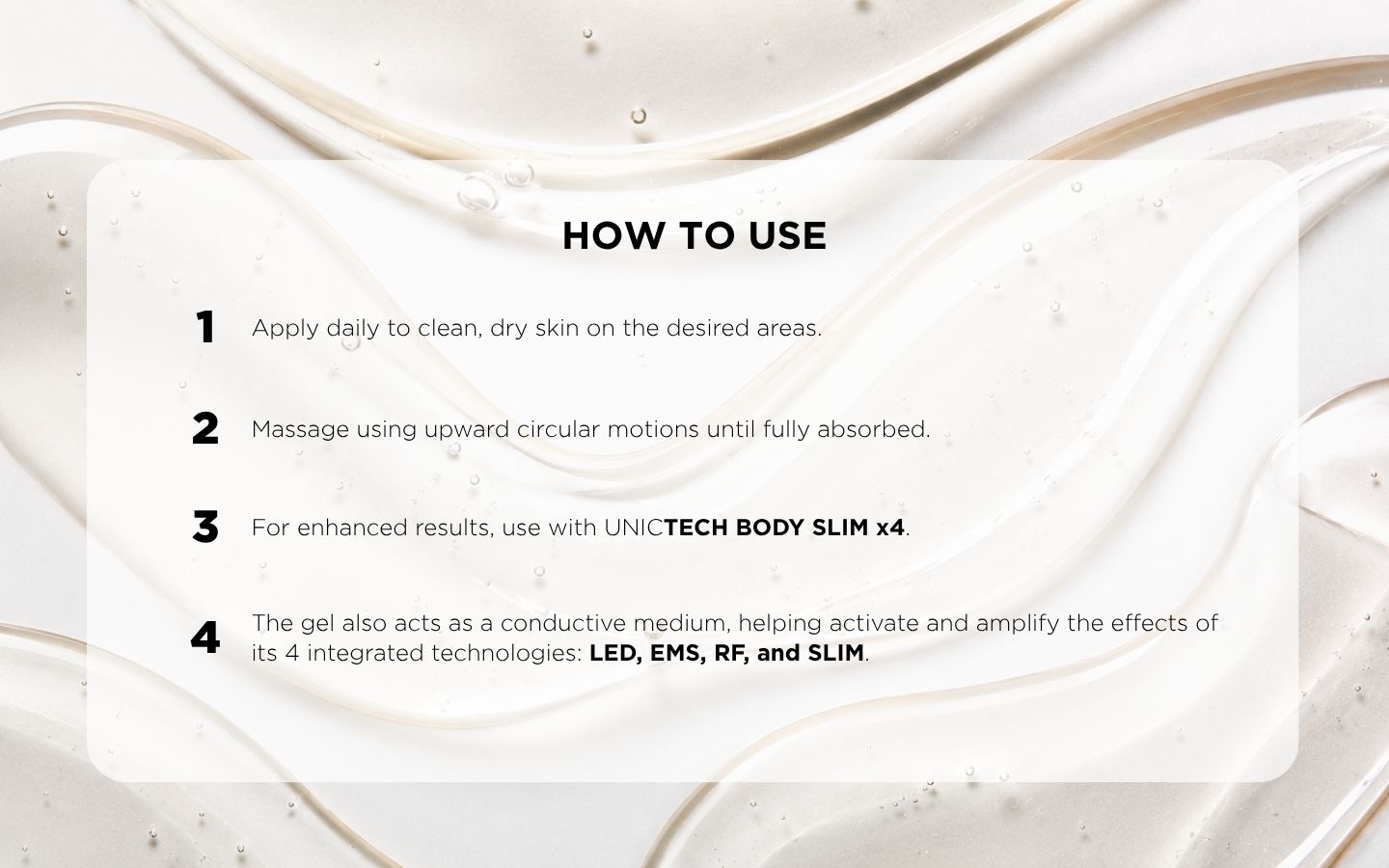 UNICBODY SLIM ACTION x4