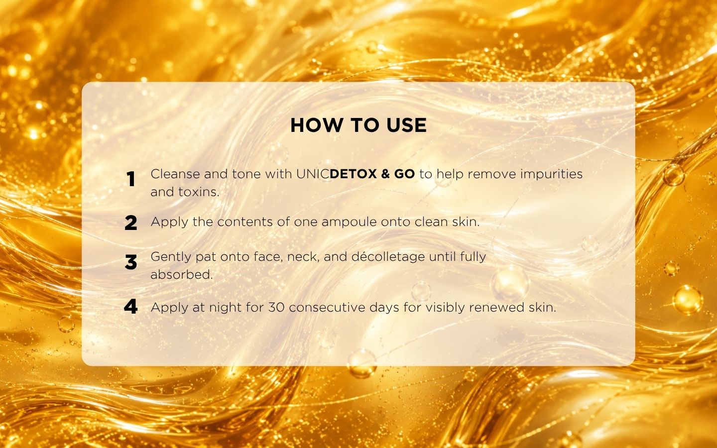 UNIC30-DAY SKIN MIRACLE SHOT